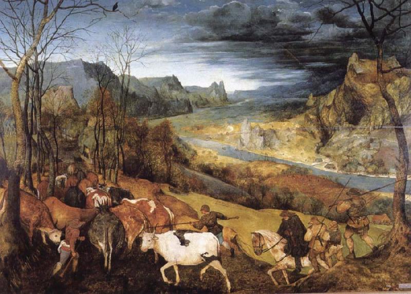 Return of the Herd, BRUEGEL, Pieter the Elder